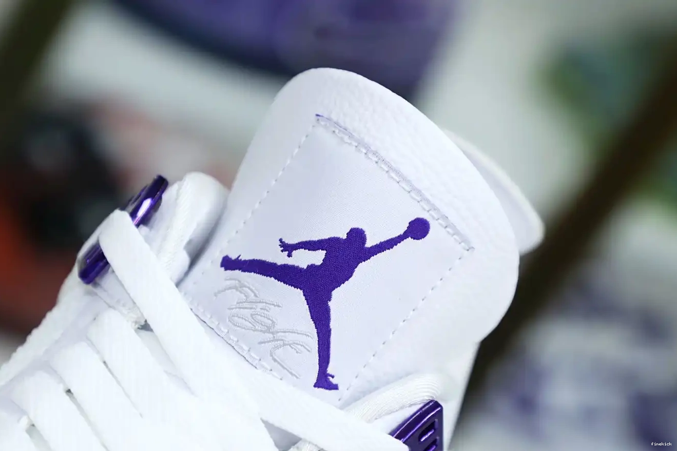 4 JORDAN METALLIC PURPLE AIR 0503
